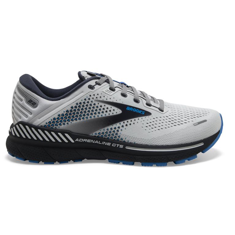Brooks Adrenaline GTS 22 Supportive Men's Walking Shoes - Oyster/India Ink/Blue (52178-LHAJ)
